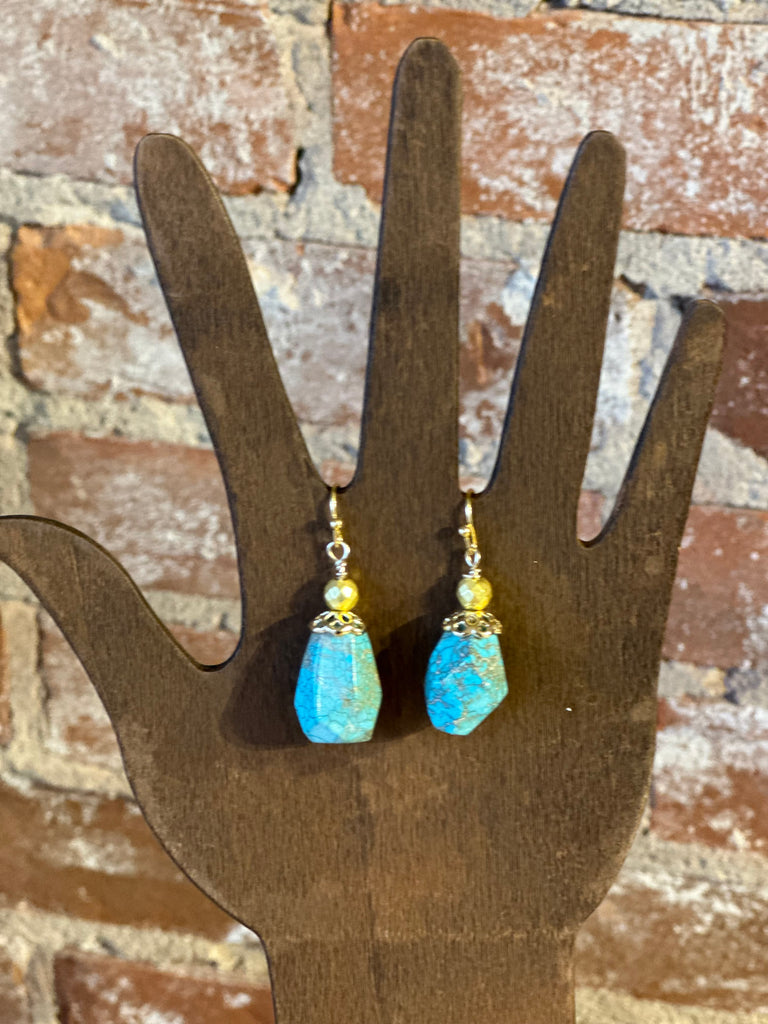 Magnesite Cubed Earrings