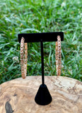 "Maggie" Filigree Rose Gold Filigree Hoop Earrings