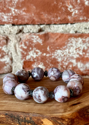 Jasper and Hematite Gemstone Bracelet
