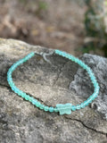 Green Aventurine Beaded Butterfly Shape Necklace