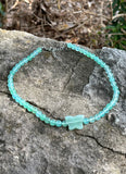 Green Aventurine Beaded Butterfly Shape Necklace