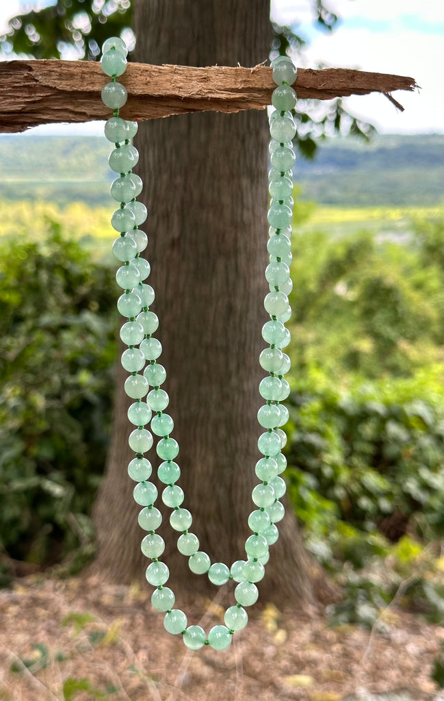 Green Aventurine Beaded Endless Necklace