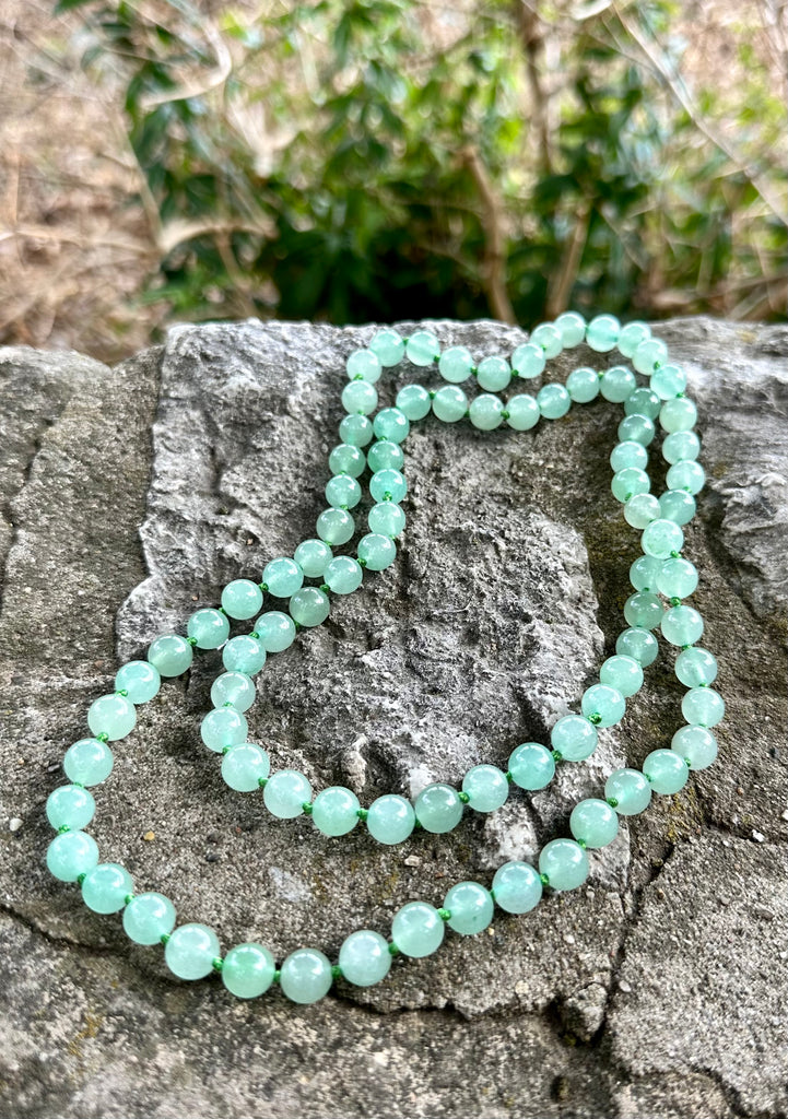 Green Aventurine Beaded Endless Necklace