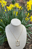 Geometric Pendant Long Necklace