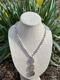 Agate Drop Pendant Necklace