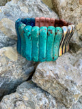 Patina Soho Brown & Tan Ombre Silver-Tone Sculptural Bracelet