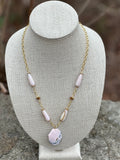 Pink Jasper Pendant Necklace