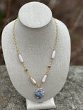 Pink Jasper Pendant Necklace