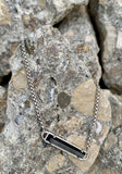 Kendra Scott "Stan" Silver Chain Bracelet in Black