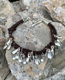 Robert Lee Morris Soho Shaky Charm Suede Knotted Bracelet