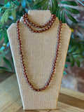 Immeasurable Goldstone Endless Beaded Necklace