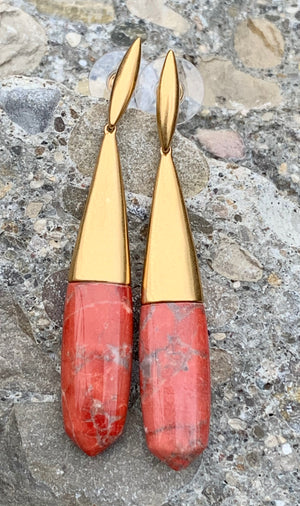Kendra Scott Frieda Vintage Gold Drop Earrings
