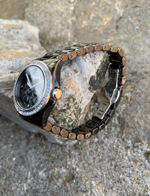 Coach Black Bracelet Crystal Accent Ceramic Astor Watch