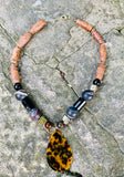 Barse Tortoise & Black Onyx Drop Post Earrings
