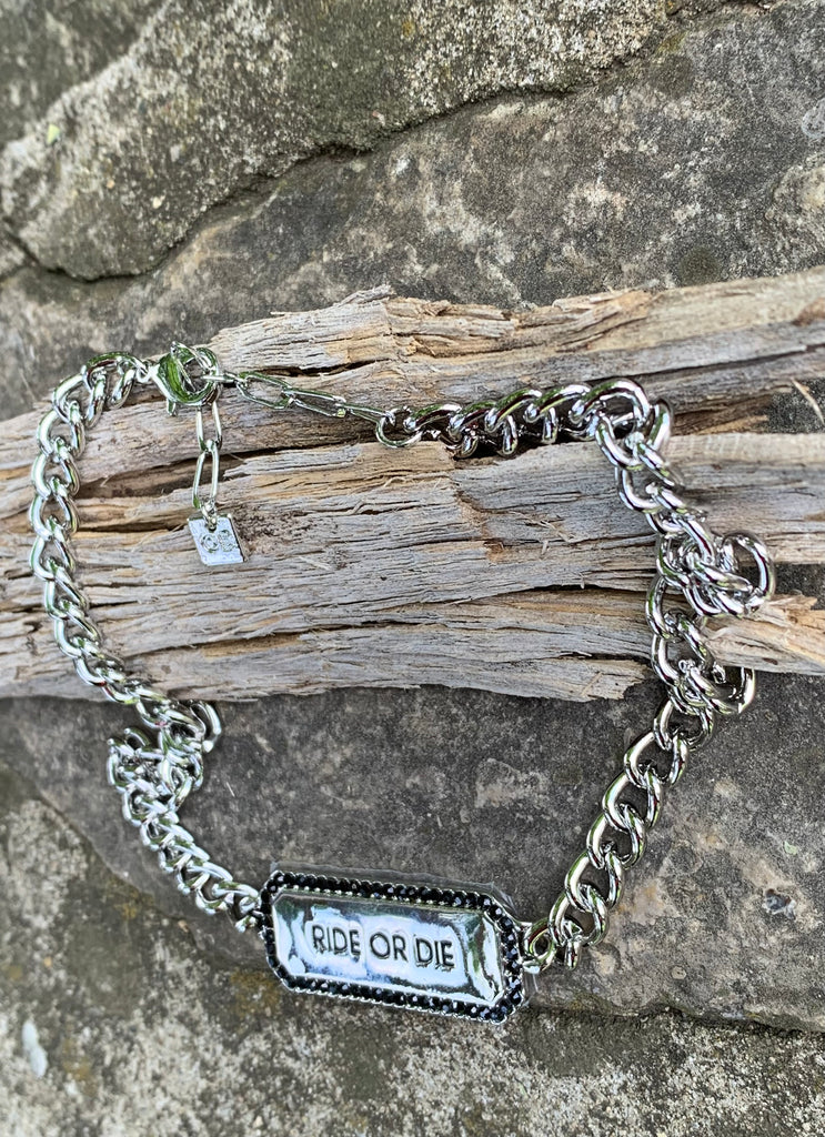 Power Phrase ID Pendant Chain Collar Choker Necklace