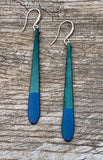 Mixed Patina Stick Drop Earrings