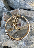 Betsey Johnson Celestial Star Pave Gold Hoop Earrings