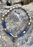 Alex and Ani Evil Eye Charm & Sodalite Stretch Beaded Bracelet