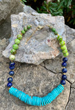 Shades of Earth Lapis Turquoise Necklace