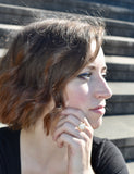 Bronze Moonstone Faceted Ring Size 8