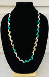 Robert Lee Morris Soho Silver & Patina Long Torsade Leaf Strand Necklace