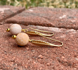 Spiny Oyster Bead Drop Earrings