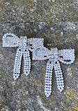 Wrap in a Bow Rhinestone Earrings