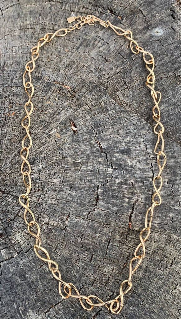 Robert Lee Morris Soho Gold Twist Link Strand Necklace