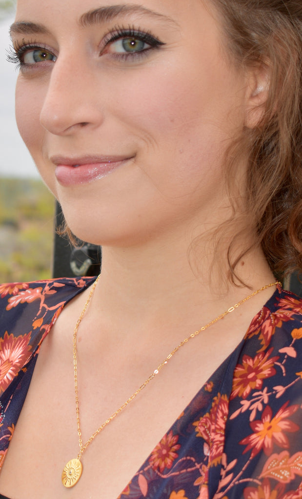 TABITHA WEBB Gold 925 Sterling Silver EVIL EYE Necklace