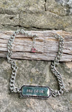 Power Phrase ID Pendant Chain Collar Choker Necklace