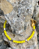 Alex and Ani Yellow Balance Beaded Bangle Bracelet