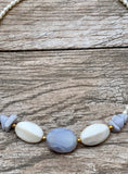 Beaded Pearl & Agate Necklace