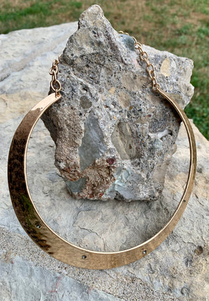 Robert Lee Morris Stone & Collar Choker Necklace