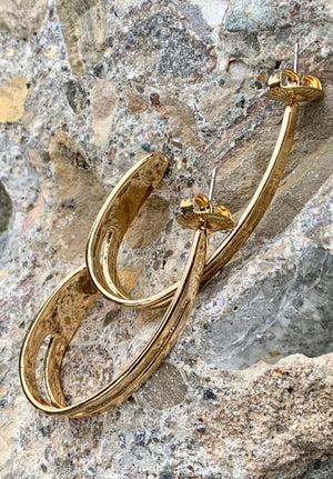 Robert Lee Morris Open J-Hoop Earrings