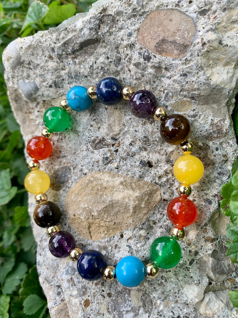 Multi-Color Gold & Gemstone Bracelet