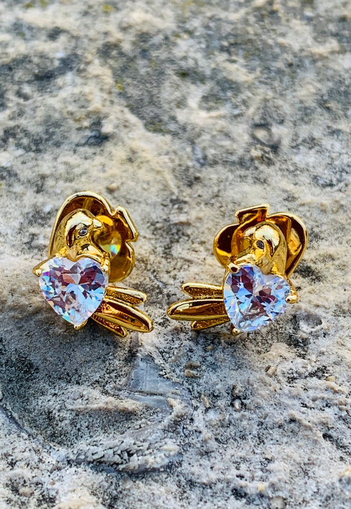 Love Bird Stone Earrings