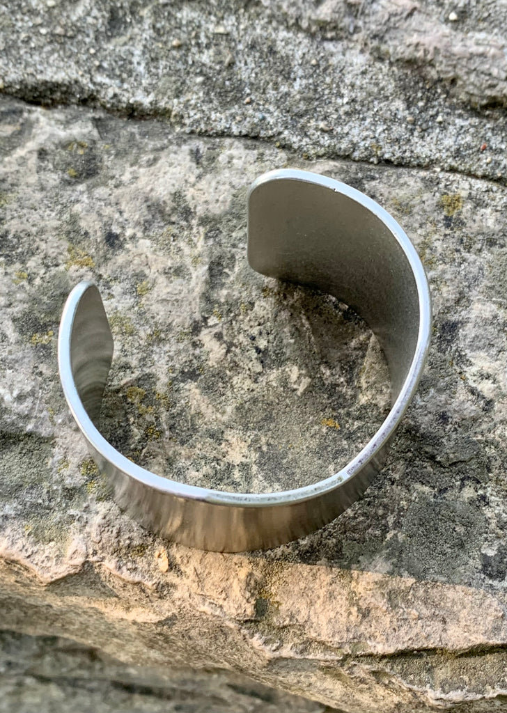 Sole Society Brushed Silver Cuff Bracelet