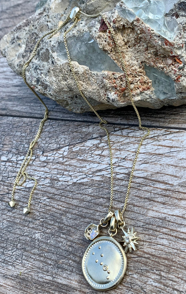 May Taurus Coin Charm Pendant Necklace