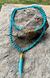 Turquoise Fang Statement Necklace