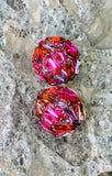 Kate Spade New York Red Brilliant Baguette Statement Stud Earrings