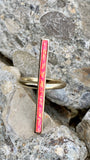 Kendra Scott "Reggie" Hot Pink Opal Gold Cocktail Ring Size 8