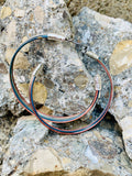 Mixed Patina Multi-Large Hoop Earrings