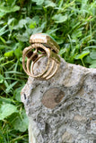 Turquoise & Bronze Statement Ring Size 8