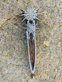 lonna & lilly Marcasite Double Star Hair Barrett