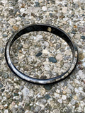 Alexis Bittar "Lucite" Charcoal Grey Skinny Tapered Bangle Bracelet