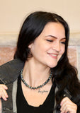 "You are Magnetic" Electroplated Agate Choker Necklace