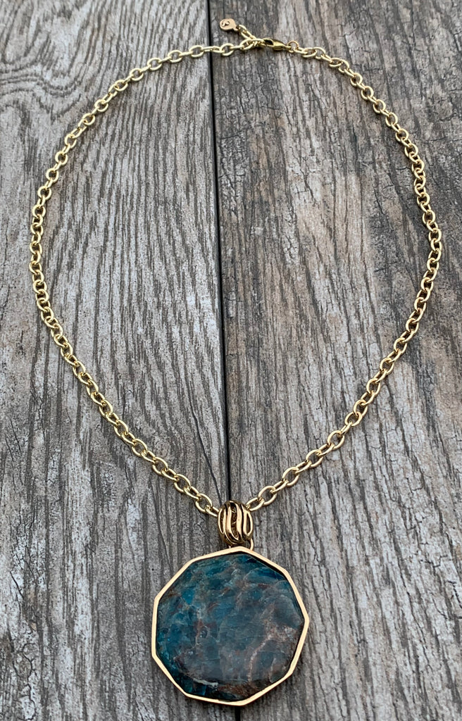 "Not Your Everyday" Apatite Pendant Necklace