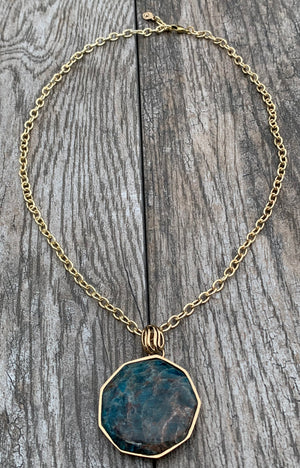 "Not Your Everyday" Apatite Pendant Necklace
