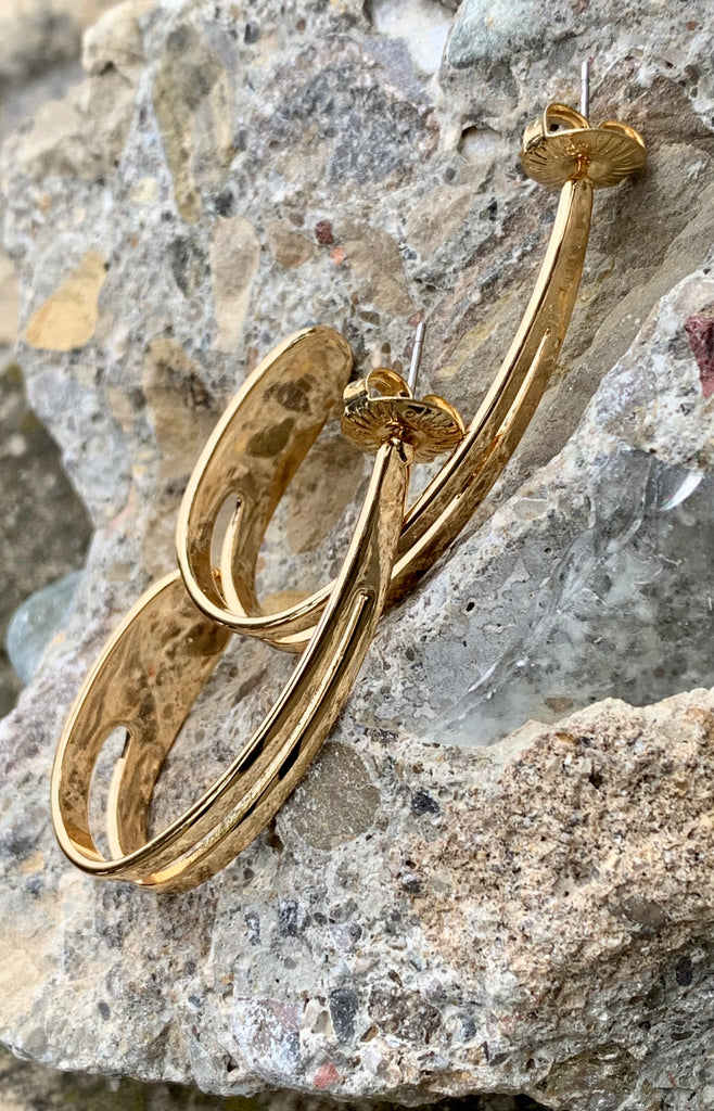 Robert Lee Morris Open J-Hoop Earrings