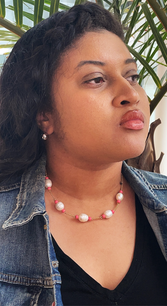 Kate Spade New York Pink & Pearl Bead Station Necklace